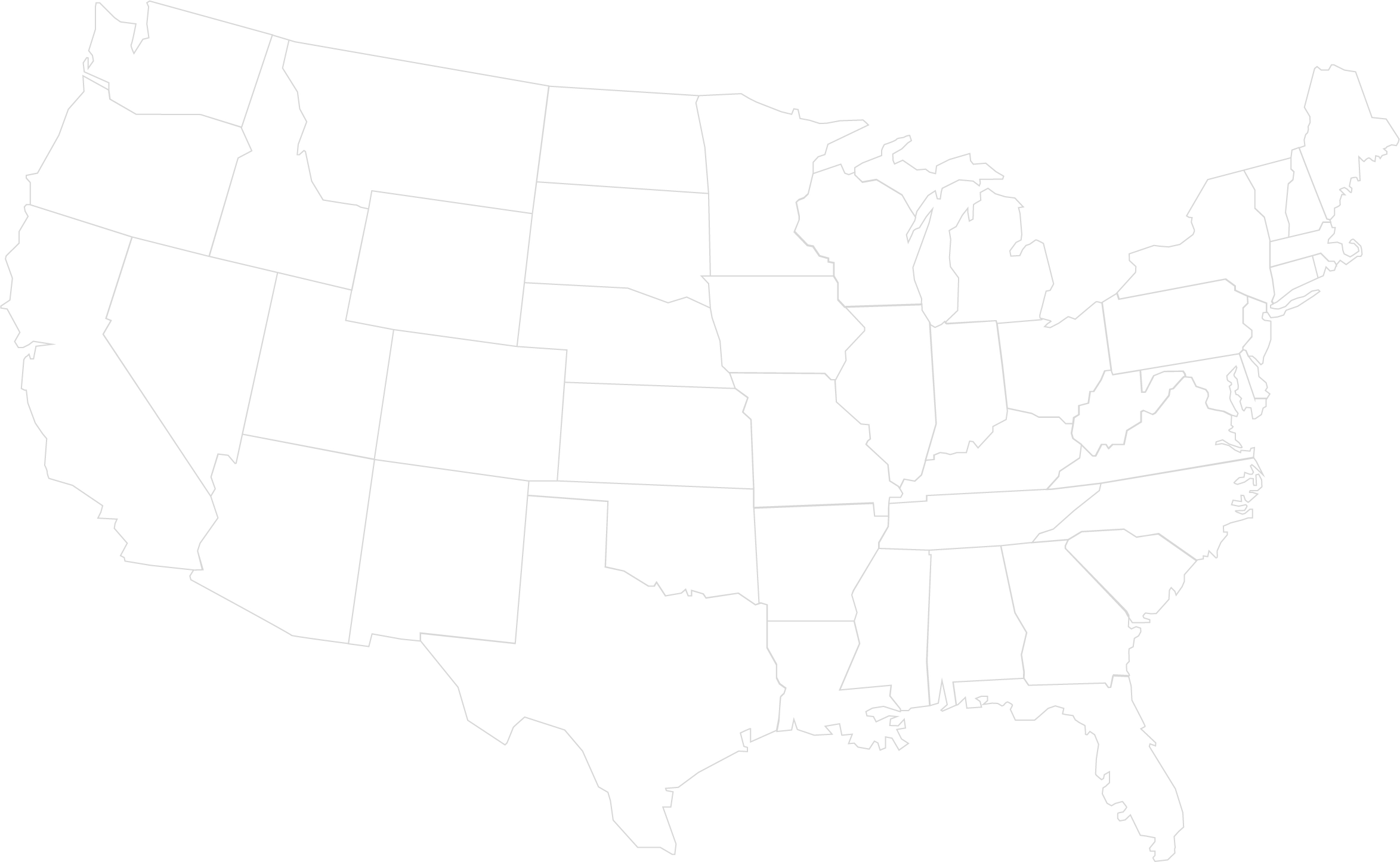 map of united states of america 